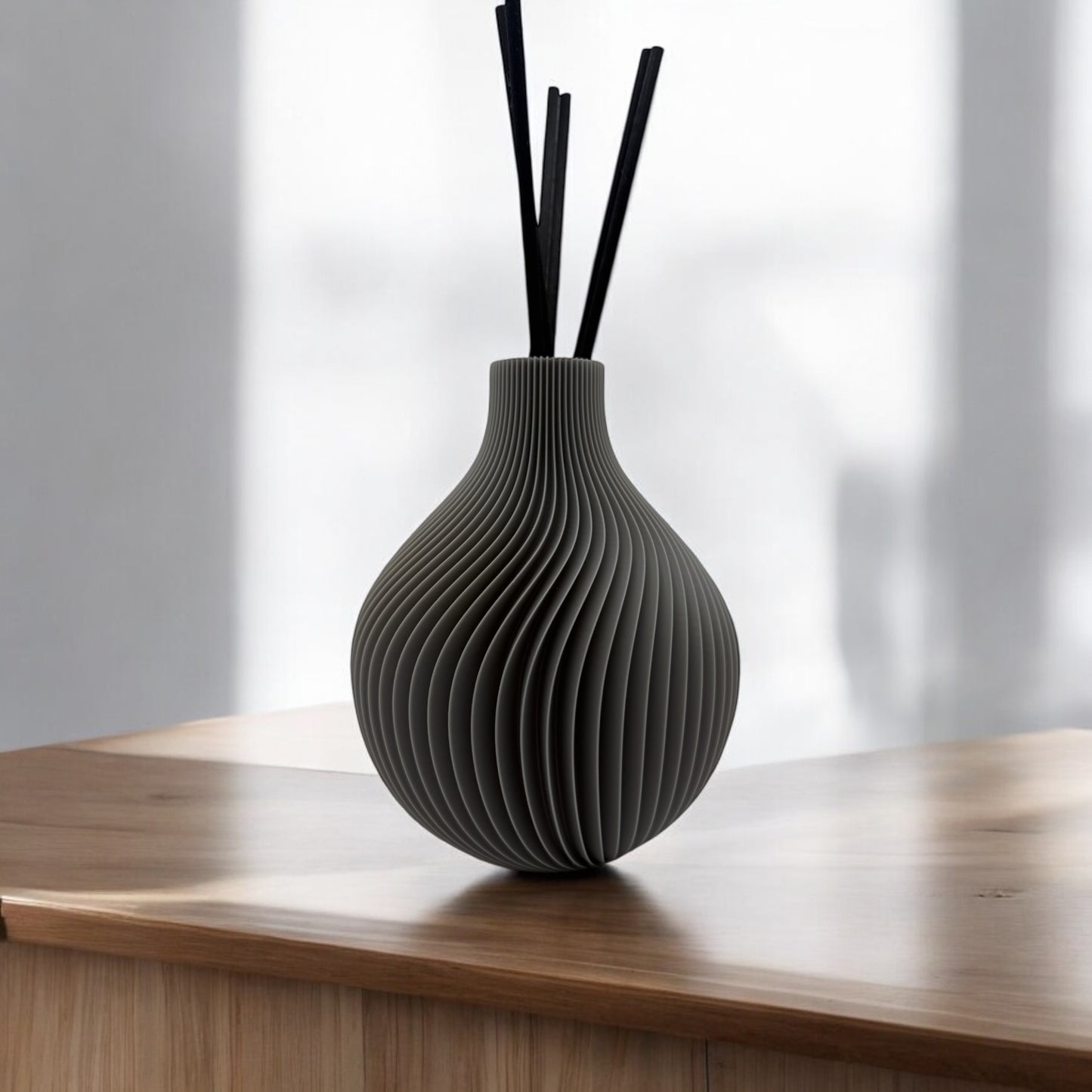 Duftvase Sphere - Raumduft Diffuser Set mit Duftöl und Duftstäbchen